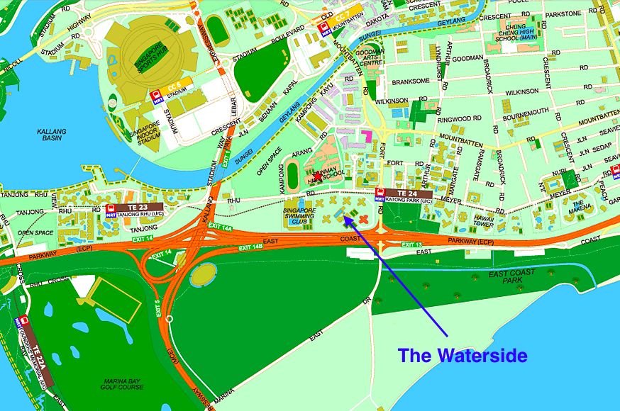 Location of The Waterside 