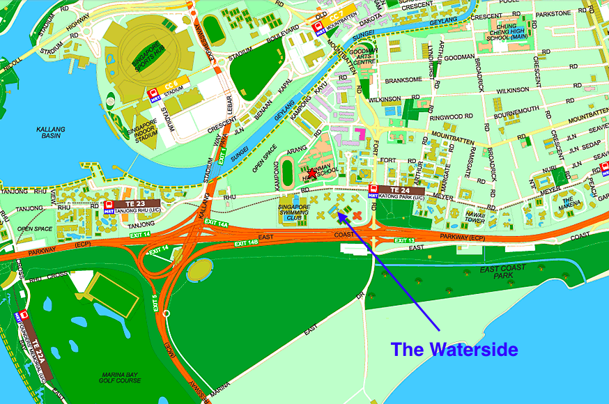 Location of The Waterside